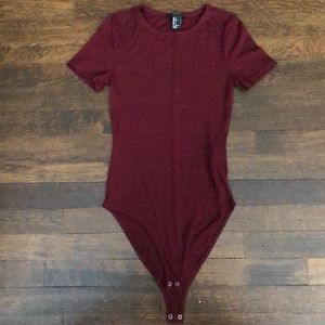 Forever 21 maroon bodysuit